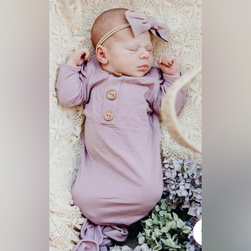 Caden Lane Dusty Purple Knotted Gown